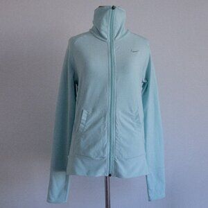 Nike Fit Dry Lightweight Jacket Golf Running Performance Stretch Ice Blue Size S